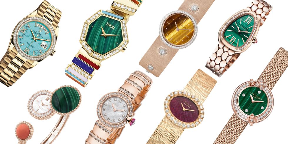 鑲上綠松石、孔雀石等天然寶石手表是獨一無二的收藏品-復刻表