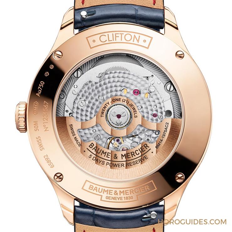 自有機(jī)芯性能再精進(jìn)|Baume & Mercier克里頓Baumatic星期日期及月相-復(fù)刻表