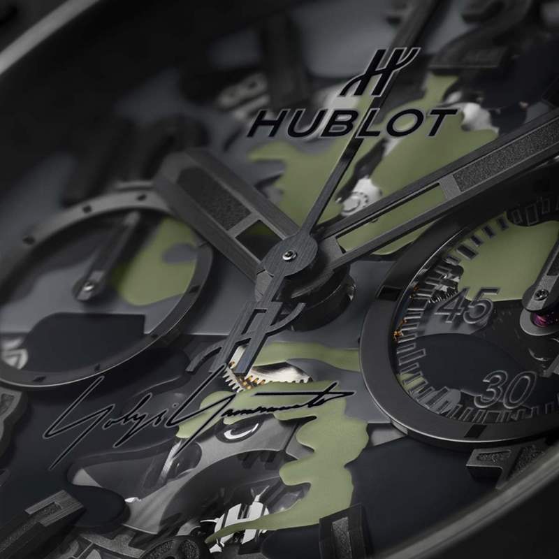 表盤(pán)細(xì)節(jié)十足 HUBLOT X 山本耀司Big Bang限量迷彩腕表|以迷彩貫穿全表設(shè)計(jì)-復(fù)刻表