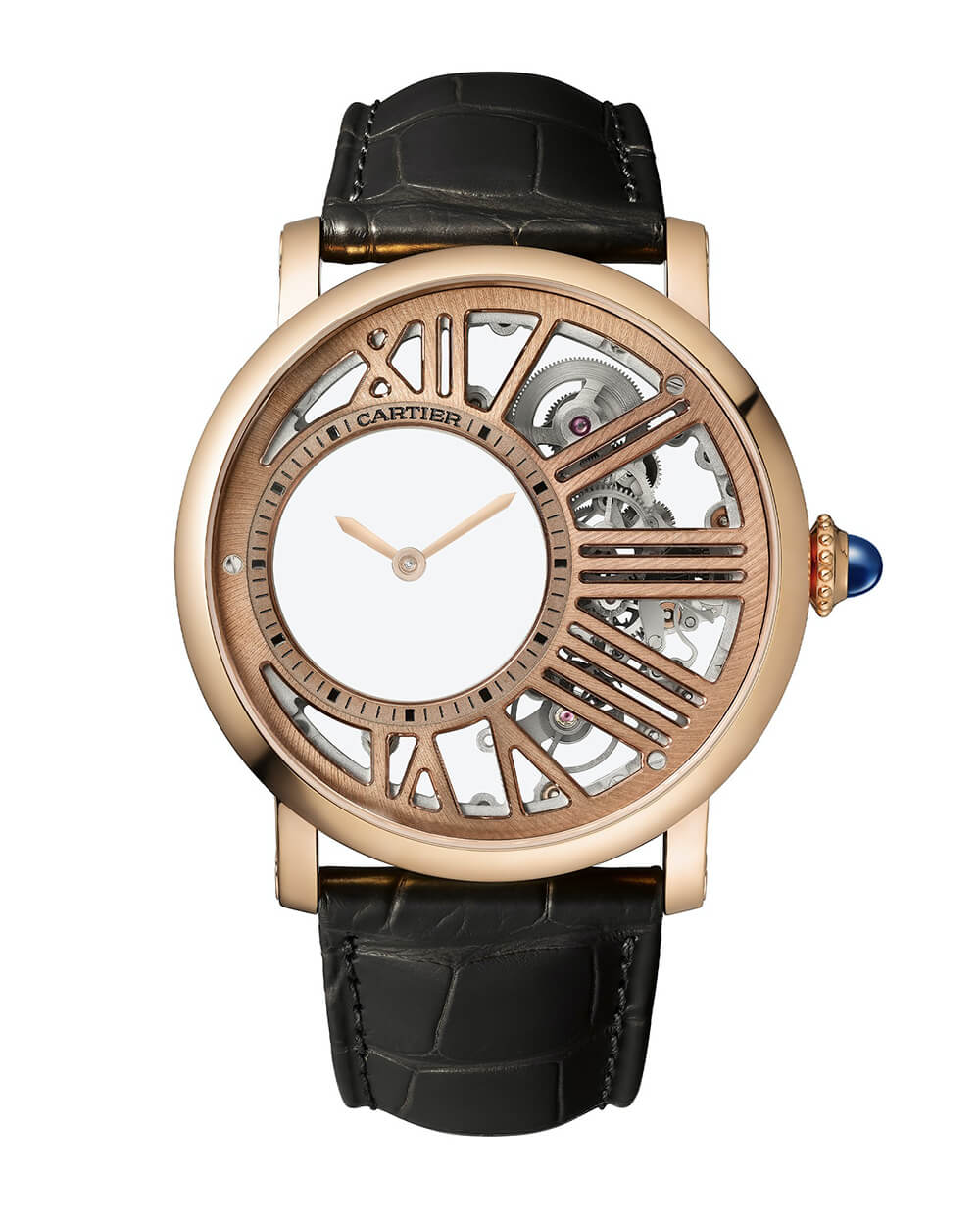 卡地亞 Rotonde de Cartier Mysterious Hour Skeleton