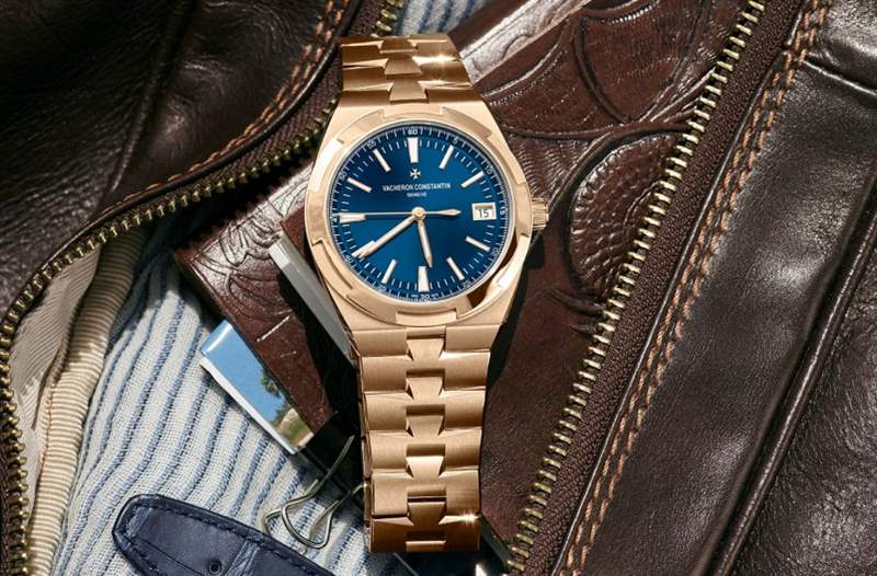 VACHERON CONSTANTIN Overseas Self-Winding 江詩丹頓2020新作!Vacheron Constantin Overseas自動上鏈腕表帶來典雅粉紅金X藍面設定-復刻表