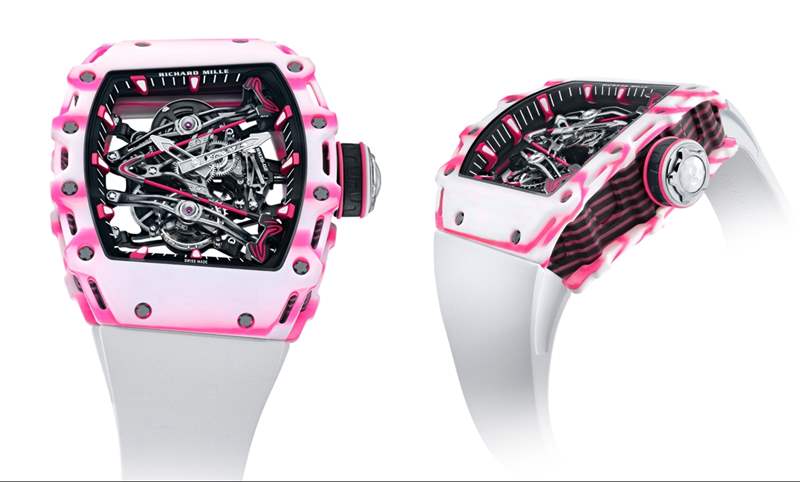 這樣一只粉紅色的Richard Mille腕表|RM38-02 Bubba Watson陀飛輪-復(fù)刻表