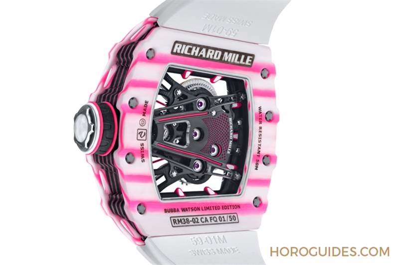 這樣一只粉紅色的Richard Mille腕表|RM38-02 Bubba Watson陀飛輪-復(fù)刻表