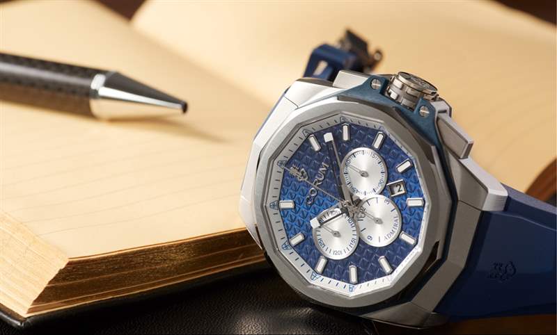 選擇障礙了!Corum Admiral 45海軍上將計時碼表藍(lán)面、綠面全新靚色限量上市-復(fù)刻表