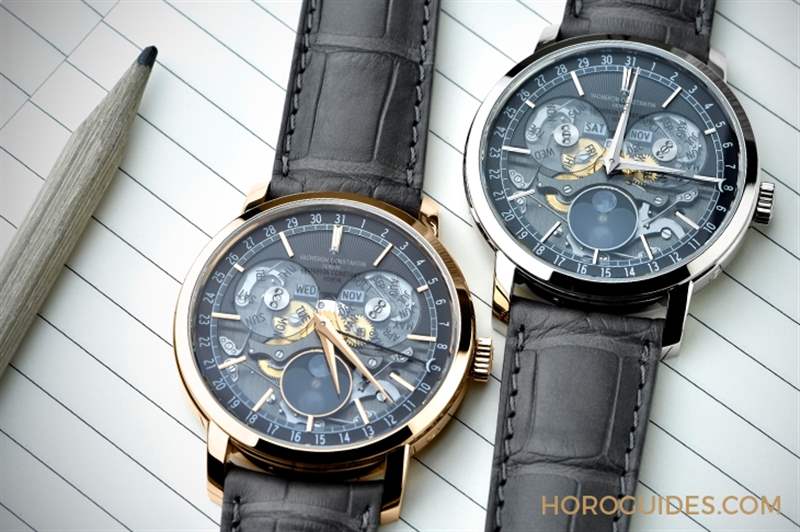 穿透面盤直視沉穩(wěn)閃耀的機(jī)芯運轉(zhuǎn)|江詩丹頓Traditionnelle全日歷鏤雕腕表-復(fù)刻表