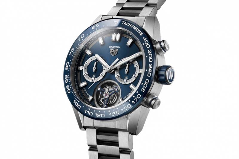 事隔五年再來!泰格豪雅TAG Heuer Carrera Heuer 02T陀飛輪計(jì)時(shí)腕表-復(fù)刻表
