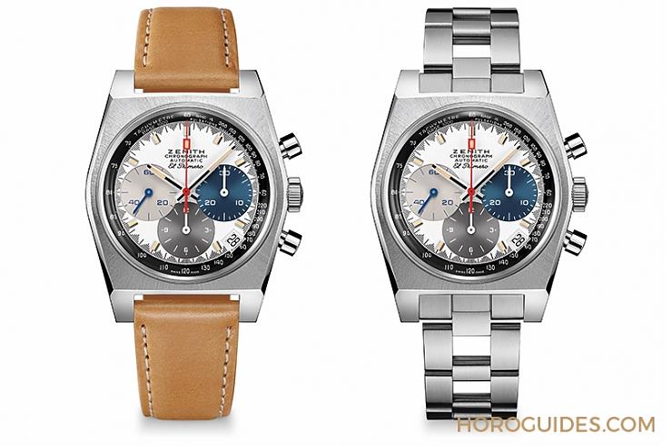 三色面盤再現(xiàn)酒桶表殼!ZENITH推出Chronomaster Revival A3817復(fù)刻版腕表-復(fù)刻表