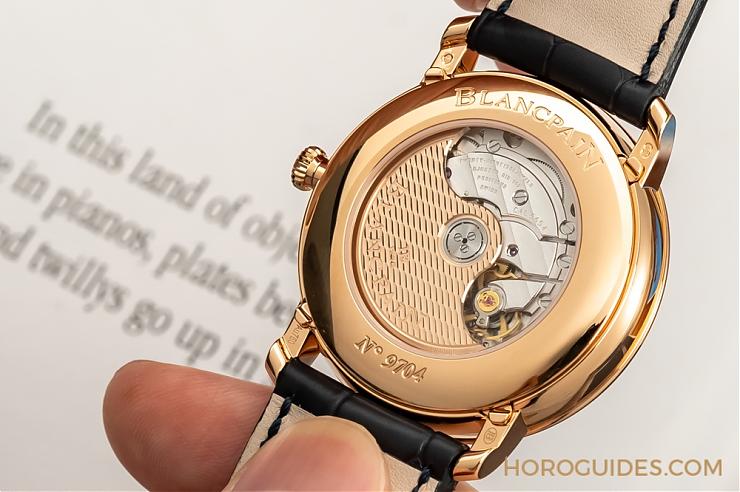 一身斯文下的獨門本事|寶珀Villeret午夜藍全日歷月相與超薄腕表-復刻表