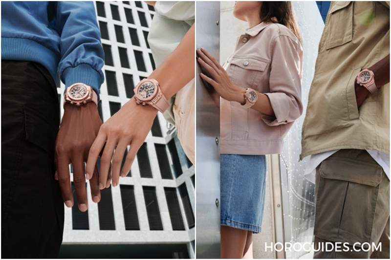 顏色無性別之分!HUBLOT Big Bang千禧粉腕表為兩性而生-復刻表