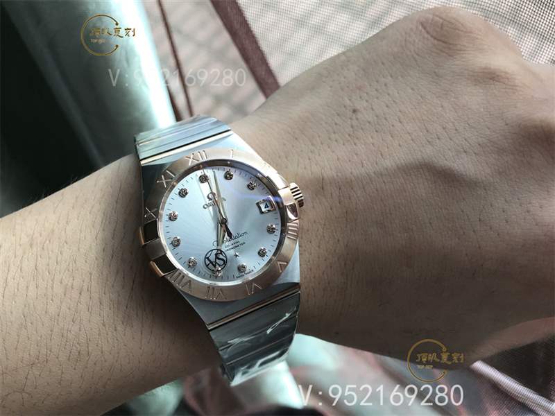 VS廠歐米茄星座間枚金鉆釘做工怎么樣123.20.38.21.52.001-復(fù)刻表