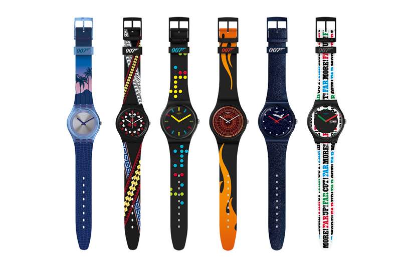 斯沃琪X007聯(lián)名七彩個性石英手表-復刻表
