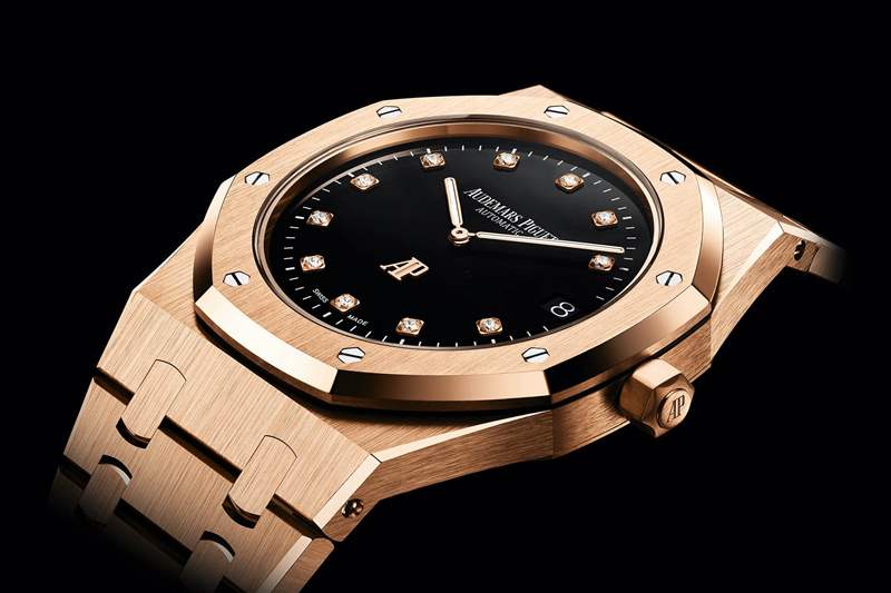 愛彼皇家橡樹“Jumbo”15206超薄鉆石時標玫瑰金-復刻表