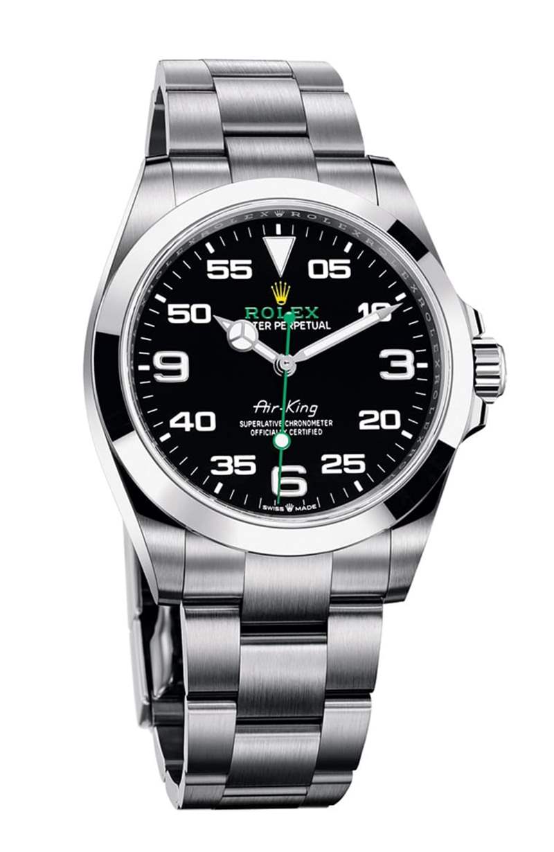 2. 蠔式鏈帶的中間鏈節加寬（Rolex）