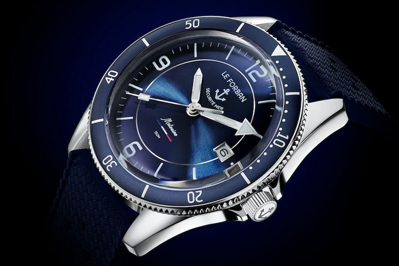 法國小眾機械手表海軍藍Le Forban Sécurité Mer Malouine-復刻表