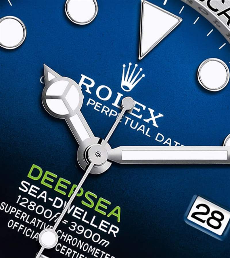 鏡面加上了防反光涂層，讓面盤上的資訊看起來更清晰。 （Rolex）