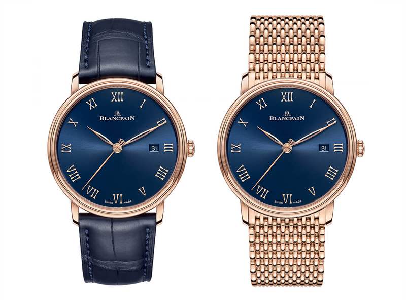 寶珀 Villeret Ultraplate 藍色表盤