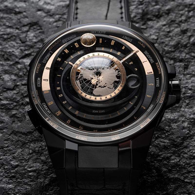 從上帝視角看天文奧秘!雅典表Blast月之狂想世界時區腕表-復刻表