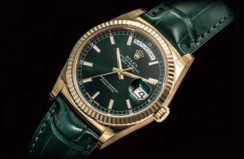 已經停產的勞力士Day-Date 118138近期行情不降反升,可能和手表面盤顏色趕上近年這波綠色熱潮有關。 (Rolex官網) Rolex 11款熱門手表4月行情勞力士綠面Day-Date極搶手身價急漲-復刻表