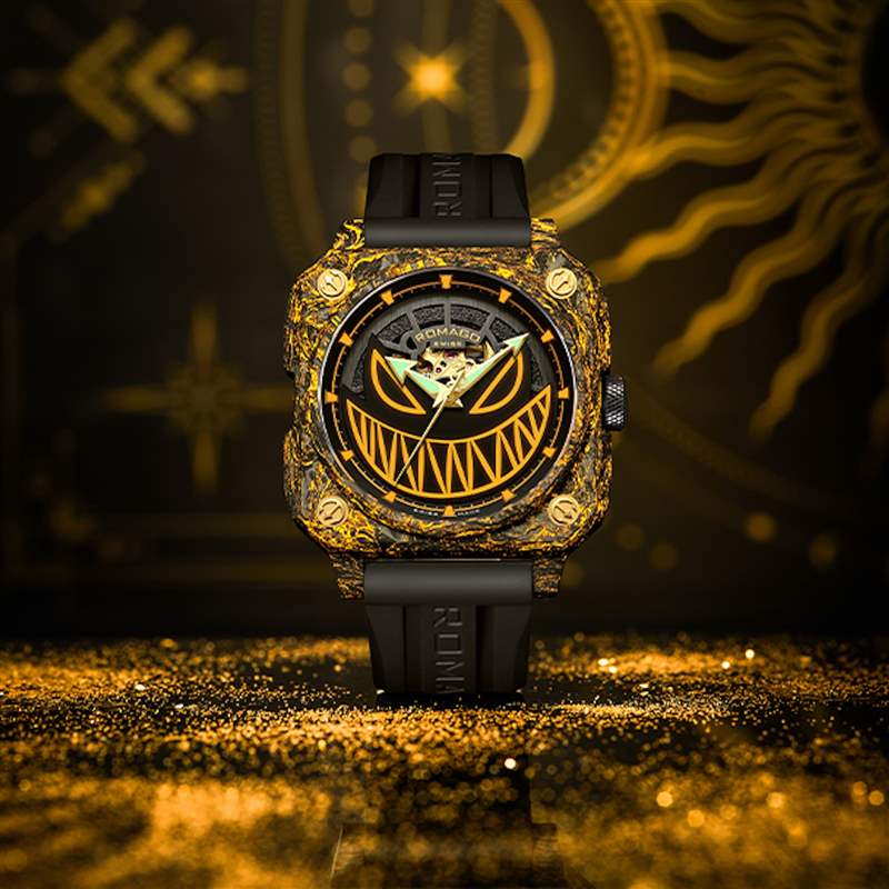 獨(dú)立制表師ROMAGO黃金配夜光碳纖玩味新作漆黑中螢火蟲沖擊視覺-復(fù)刻表