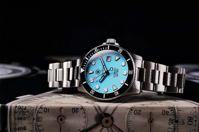 澳大利亞小眾手表:第二小時(shí)Second Hour Gin Clear Diver藍(lán)盤(pán)潛水表-復(fù)刻表