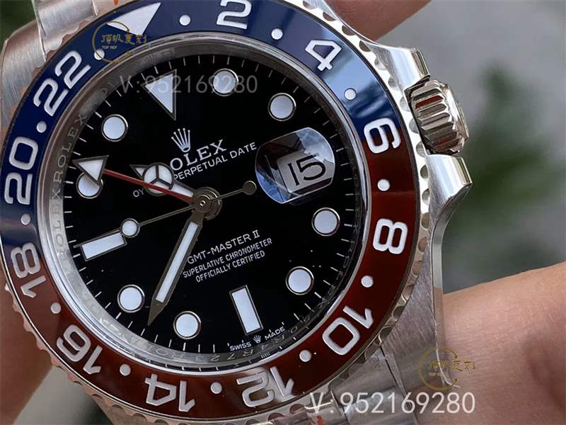 N廠勞力士格林尼治紅藍可樂圈「m126710blnr-0001」復刻做工評測-復刻表