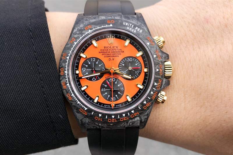 TW廠復(fù)刻勞力士DIW碳纖維改裝版迪通拿復(fù)刻表評測-復(fù)刻表