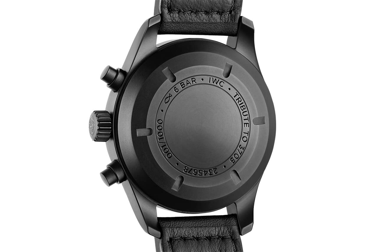 萬國沙夫豪森飛行員計時碼表“致敬 3705”