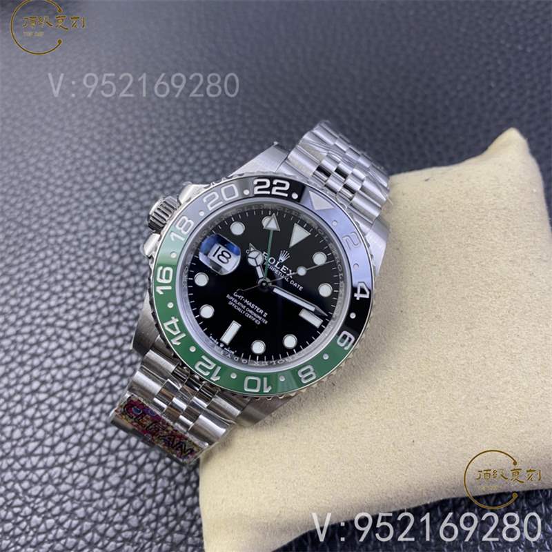 C廠(Clean廠)勞力士格林尼治雪碧黑綠圈左撇子復刻表M126720對比正品怎么樣-復刻表