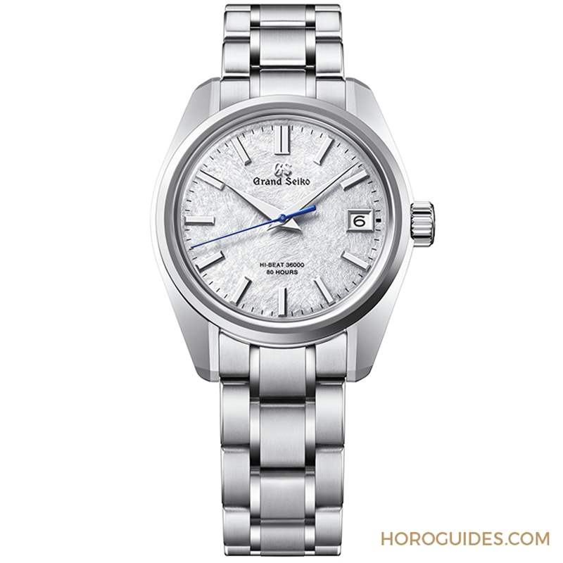 GRAND SEIKO - 淡藍面盤呈現(xiàn)巖手山「融雪」美景，Grand Seiko 44GS首款白鋼材質(zhì)