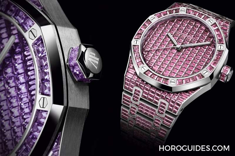 10種寶石上陣!款款都是主角|愛彼皇家橡樹系列自動上鏈腕表白金款-復刻表