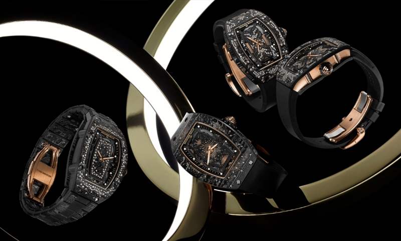 碳纖維鑲嵌鉆石的明暗共生之美|RICHARD MILLE RM 07-01 INTERGALACTIC星系推出4款新作-復(fù)刻表