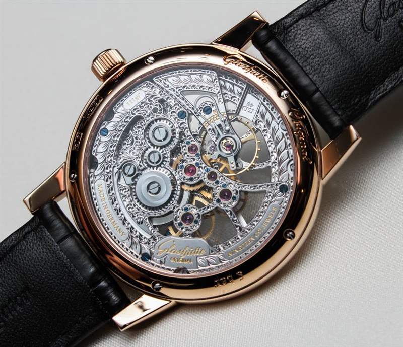 格拉蘇蒂原創Senator手動上鏈鏤空版腕表-復刻表