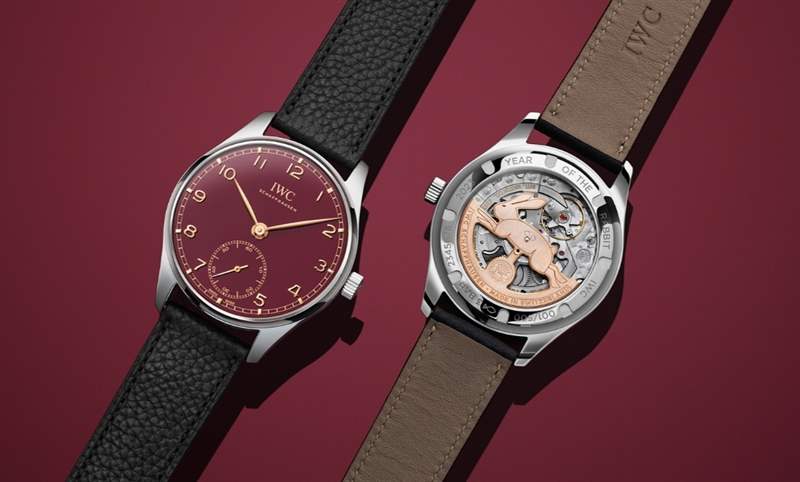 酒紅面盤金兔自動(dòng)盤IWC推出癸卯賀歲表-葡萄牙系列自動(dòng)腕表40中國(guó)新年特別版-復(fù)刻表