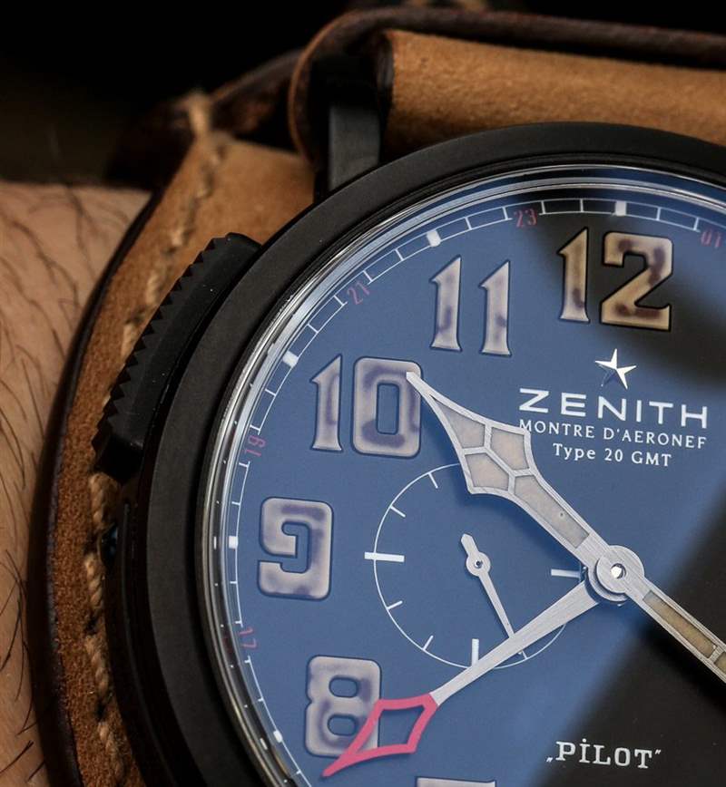 真力時(shí)Pilot Montre d'Aeronef Type 20 GMT 1903手表上手-復(fù)刻表