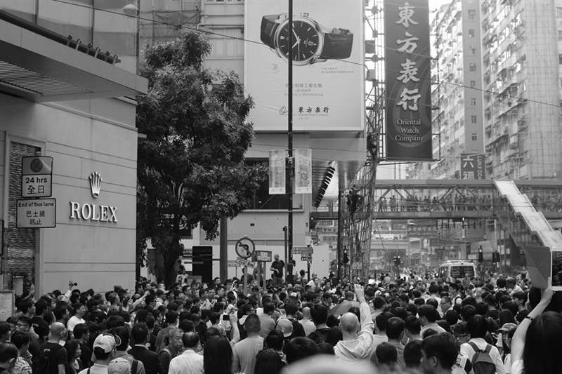 香港抗議豪華手表