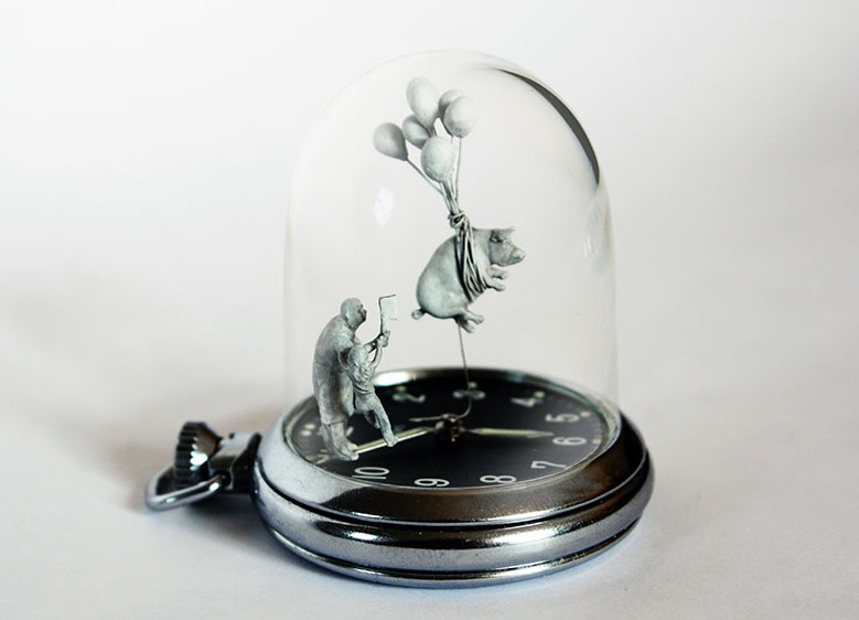 多米尼克·威爾科克斯(Dominic Wilcox)的怪異手表藝術-復刻表