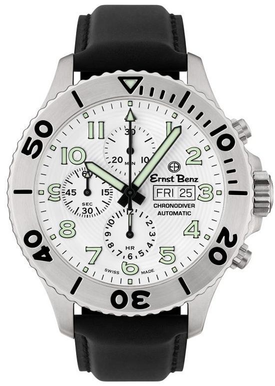 恩斯特·奔馳(Ernst Benz)的白盤多功能計(jì)時(shí)200M潛水腕表-復(fù)刻表