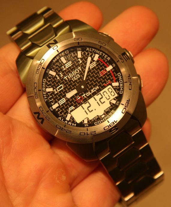 Tissot T-Touch Expert Watch palm 天梭T-Touch專家腕表評測:石英之王-復刻表