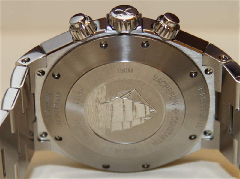 江詩丹頓縱橫四海計時碼表藍色表盤腕表上手-復刻表