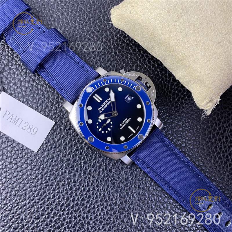 SBF廠(VS廠)新品沛納海pam1289藍(lán)色拋光圈口腕表做工如何-復(fù)刻表