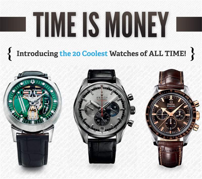 一家保險公司列出的有史以來最熱門的20款手表-復刻表