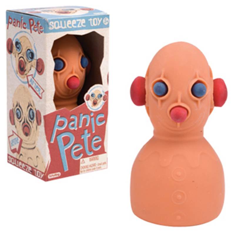 Panic Pete squeeze toy 貝托魯奇環形計時怪異尖叫臉表盤腕表-復刻表