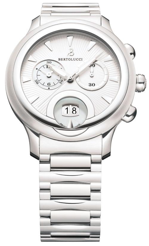 BERTOLUCCI - GIRO CHRONOGRAPH QUARTZ STEEL 貝托魯奇環形計時怪異尖叫臉表盤腕表-復刻表