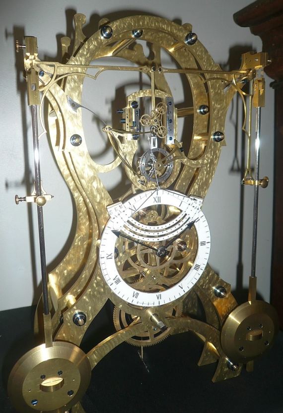 V-B Viot Double Pendulum clock 法國巴黎J-B Viot “In Paris” 鏤空機(jī)械手表-復(fù)刻表