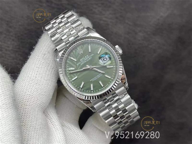 VS廠勞力士新品推薦-VS廠36mm日志棕櫚葉綠盤腕表做工評(píng)測(cè)-復(fù)刻表