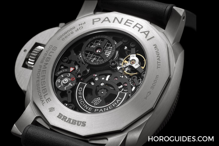 OFFICINE PANERAI - DMLS金屬鐳射燒結表殼加持！ Panerai x Brabus聯名表第四代現身：Submersible S eTitanio PAM01403