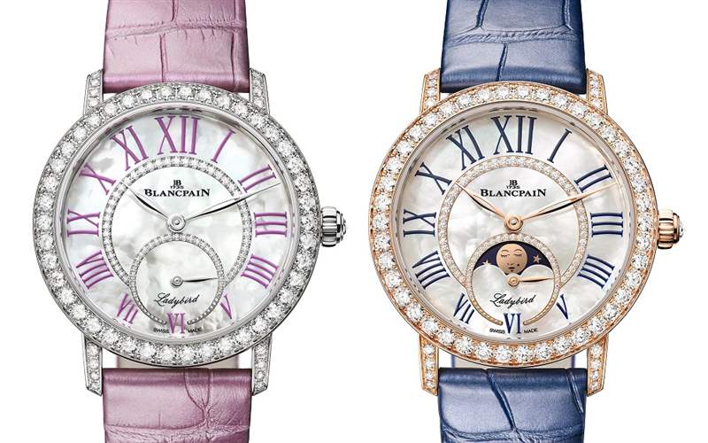 Blancpain推出Ladybird Colors小秒針腕表和月相腕表：春日色彩-復刻表