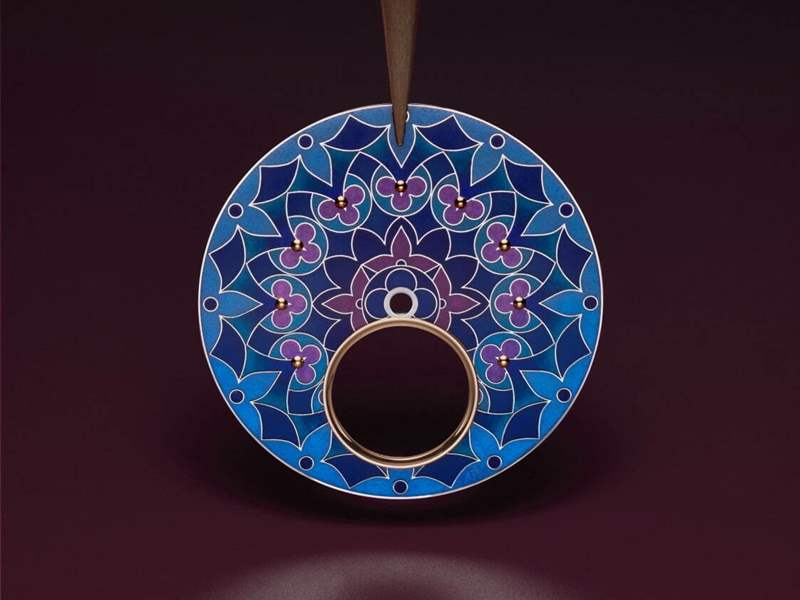 Louis Vuitton推出Tambour Moon Flying Tourbillon Kaleidoscope飛行陀飛輪腕表:琺瑯萬花筒-復刻表