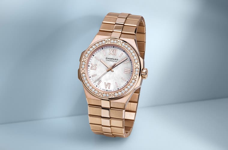 蕭邦A(yù)lpine Eagle系列以玫瑰金和鉆石詮釋5款不同表徑尺寸新作-復(fù)刻表