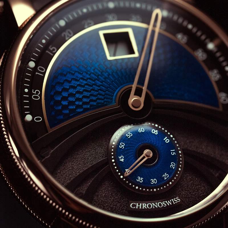 Chronoswiss推出Delphis Oracle數字跳時腕表:藍色琺瑯與璣鏤工藝-復刻表